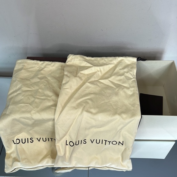 Louis Vuitton Denim Leather Wedge Sandal - Picture 15 of 15